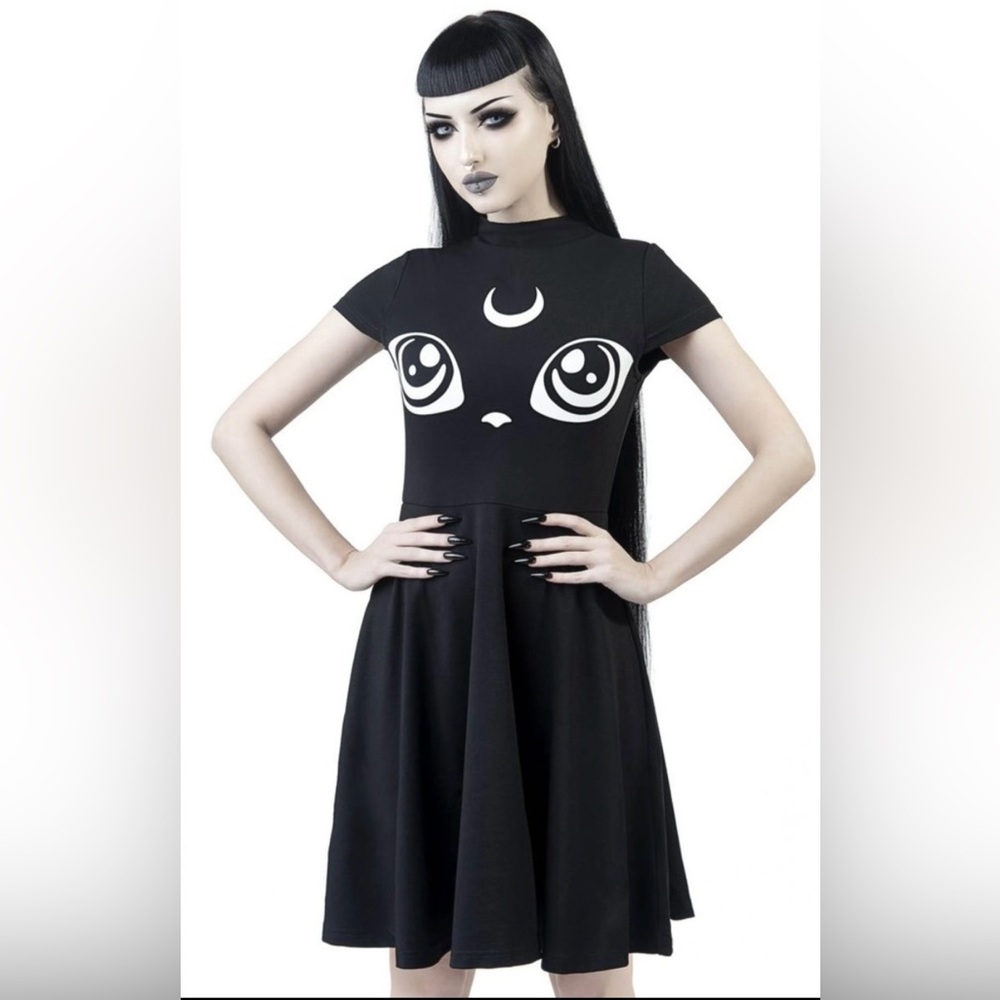 Killstar Meowgical Skater Mini Dress - Small